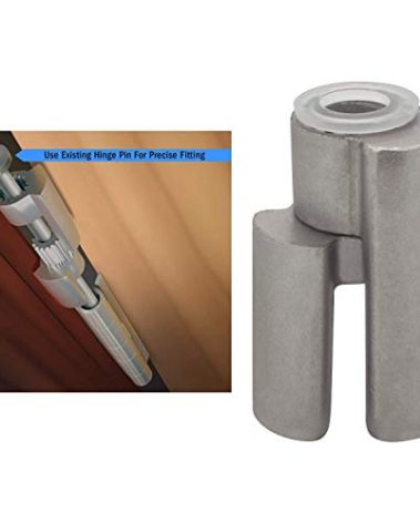 Nuk3y Door Saver 3 III Hinge Pin Stop for Residential Doors Fits All 3"" to 4-1/2"" Hinges (Satin Nickel)
