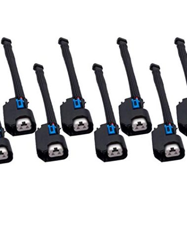 8PCS Wire Harness Adapter Compatible with Mini Multec 2 Harness to USCAR EV6 Fuel Injector OEM Tooling, Connector, Lock, Seals, Terminals WAINJ32