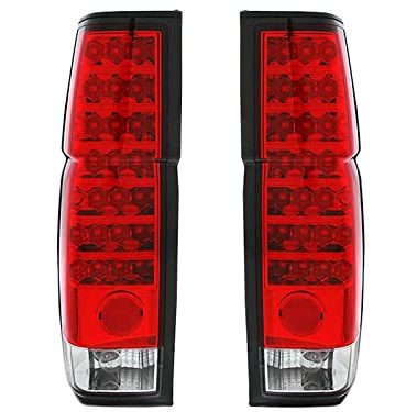 AmeriLite Red/Clear LED Tail Lights For Hardbody - Passenger and Driver Side