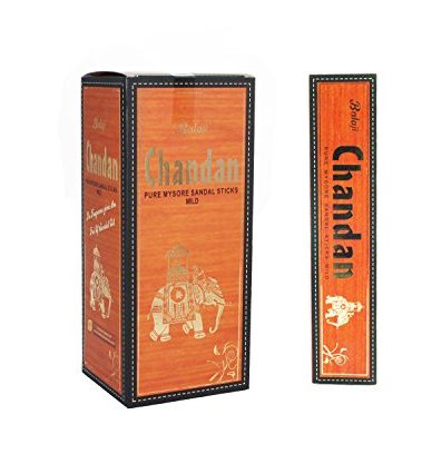 Balaji Chandan Pure Mysore Sandal Mild Incense Sticks, (12 Units x 15 Sticks), Brown,11 x 9.7 x 25 cm