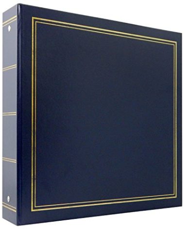 MCS Library Collection 400-Pocket 4x6 Photo Album, 80 Pages, Blue