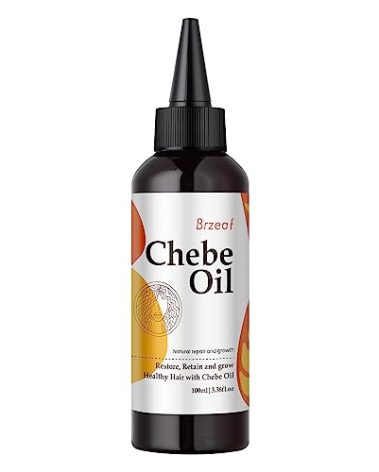 Brzeaf Natural Chebe Oil from Chad - 3.38OZ, Moisturizing African Scalp and Hair Oil for Promoting Growth, Deterring Breakage & Deep Conditioning