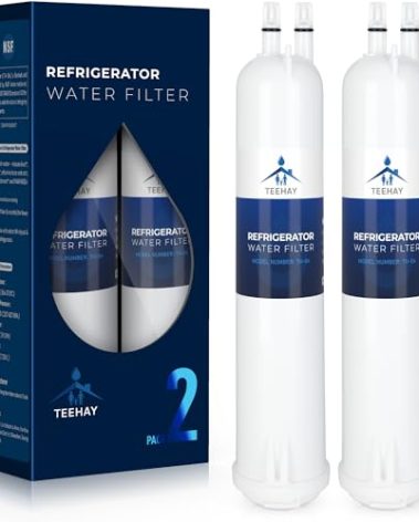 TEEHAY KAD3RXD1 Water Filter 3 Replacement, Compatible with KitchenAid T1RFWB2, KAD3RXD1, KBSD708MPS, KBSD708MSS, KBSD708MBS, KBSD702MPS, KBSD702MSS, KBSD706MPS, 2 Pack