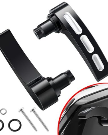 Amazicha Black Saddlebag Latch Kit Saddle Bag Lifters Compatible for Harley Davidson Touring Street Glide/Electra Glide/Road Glide/Road King/Ultra Limited FLHR FLHT FLHTK FLHX FLHXS 2014-2024