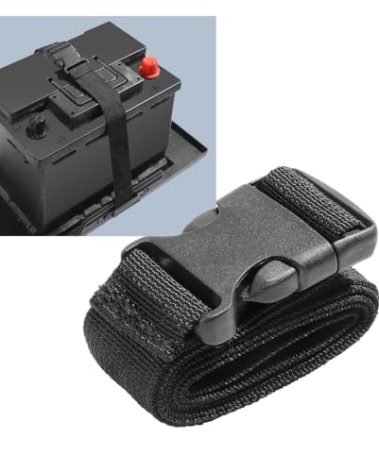 39 Inch Car Battery Tie Down Strap - Auto Battery Adjustable Buckle Strap for Cars, SUVs, Boats (1 PCS)