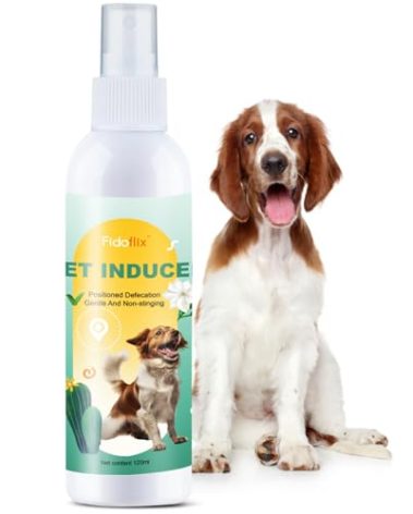 FidoFlix Dog Potty Training Spray,Potty Here Spray for Dogs for Indoors & Outdoor,Training Spray for Dogs to Pee in One Spot,Prevent Your Pet from Soiling The Carpet,120ML