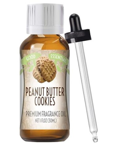 Good Essential Professional Peanut Butter Cookie Fragrance Oil (30ml / 1 fl oz) for Diffusers, Candles, Soaps, Lotions, Perfume - Scented Oil for Candle Making