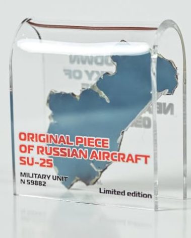 Heroics of Ukraine Authentic Aviation Relic – Collectible Aircraft Fragment Gift Set, Historical Memorabilia & Unique Collector’s Item