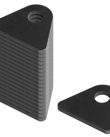 Fanmao 20 Pack Weld-On Tabs, Shock Basic Weld Tab, 1-7/8" Height, 1/2" Bolt Hole, 3/16" Thick, Flat Bottom Mount Bracket