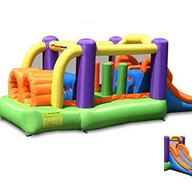 Bounceland Bounce House Inflatable Bouncer Obstacle Pro-Racer Combo Slides