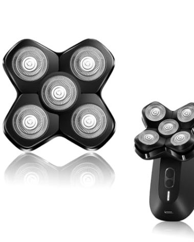 5 Blades Magnetic Head Shaver Replacement Blades Compatible with MANSCAPED The Dome Shaver, Magnetic Attachment for Men's Head Shaver (1 Pack)