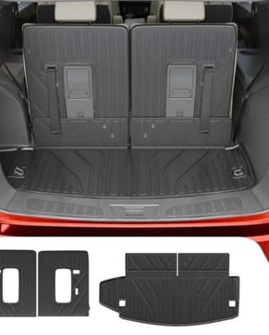 Dattumar Cargo Liner Compatible with 2016-2025 2026 Dodge Durango 6&7 Seater Trunk Mat Cargo Mat All Weather Back Seat Cover Protector 2024 Durango Accessories