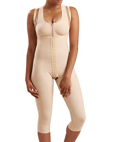 MARENA SFBHM Stage 1 Post-surgical Compression Girdle with High-Back & Front Closure – Adjustable Mid-Calf Length