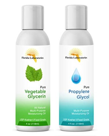 2-4oz Vegetable Glycerine & Propylene Glycol USP Kosher VG PG 99.9% Pure Food Grade