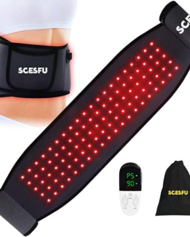 Red Light Therapy for Body,Red Light Therapy Belt 660nm 850nm,Upgraded 3 in 1 Led Beads,Red Light Belt Relieve Muscle 、Back Fatigue Red-Light-Belt Wrap Timer Remote Control