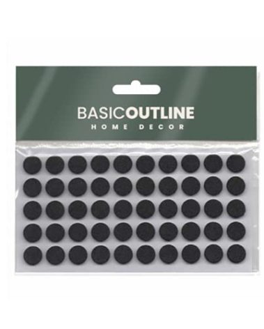 Cabinet Bumpers Furniture Bumpers Kitchen Cabinet Door Stoppers Sound Dampening Rubber Bumpers Made of Soft Eva Rubber for Quiet Drawer Close Anti Slam Cushion Rubber feet Pads 10 mm (50 pcs, Black)