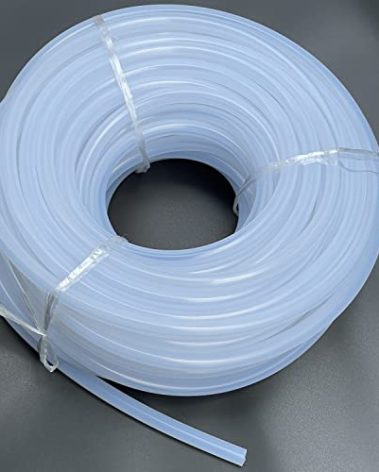PEISONGFEI 1/2" ID Silicone Tubing, Food Grade Hose 1/2" ID x 3/4" OD 32.8 Feet Length Pure Silicone Hoses High Temp for Home Winemaking