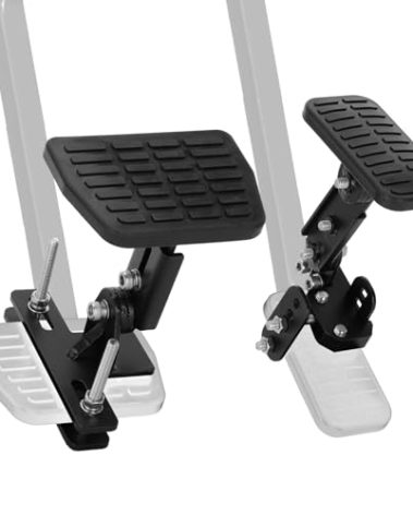 Pedal Extenders for Short Drivers-Brake pedals suitable for most models(1.2in-2.3in)&Accelerator (1.7in - 3.5in) Extensions with Anti-Slip Design,Durable Metal Construction & Easy Installation