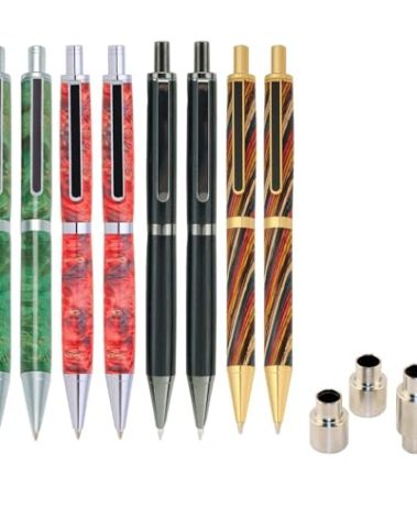 Penn State Industries PKPENXFREE Slimline Pro Gel Writer Click Pen Kit Starter Package Woodturning Project