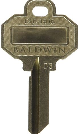 Baldwin C House Key Blank