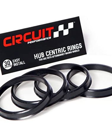 Circuit Performance Hub Centric Rings (4 Pack) - 108 to 100 Black Nylon Hubrings - Compatible with 6x139.7 Frontier, Xterra, Pathfinder with 100mm Vehicle Hub Using Wheels with 108mm Centerbore