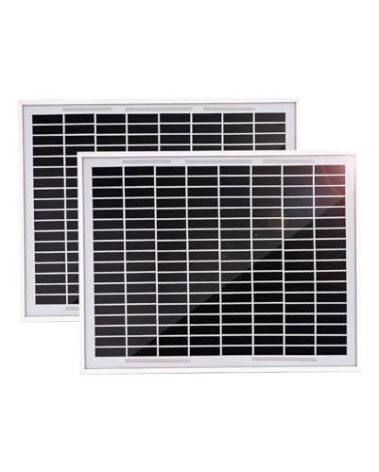 TOPENS TSQ20W Solar Panel 20-Watt 24V Monocrystalline Solar Panel Kit, for Gate Opener, Boat, Yacht, RV, Caravan, Golf Car, Street Lamp, Garden Light and Farm Equipment