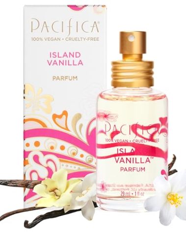 Pacifica Island Vanilla Perfume – Clean Vanilla Fragrance for Women - Warm Tropical Aroma - Long-Lasting Clean Beauty Non Toxic Scent, Vegan & Cruelty-Free, 1 oz Travel-Friendly Spray