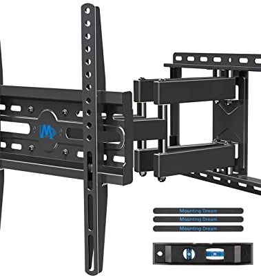 Mounting Dream TV Wall Mount for 32-65 Inch Television,Mount with Swivel and Tilt, Full Motion Bracket with Articulating Dual Arms, Fits 16inch Studs, Max VESA 400X400 mm, 99lbs, MD2380