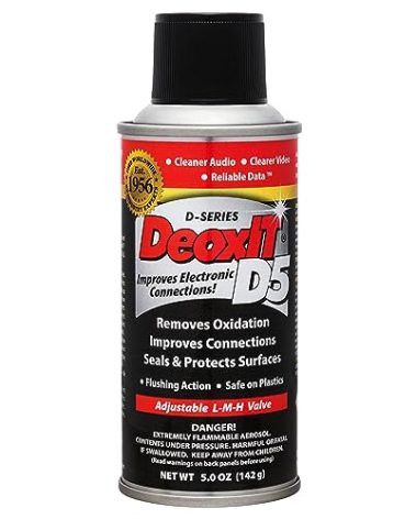 Hosa D5S-6 CAIG DeoxIT Contact Cleaner, 5% Spray, 5 oz