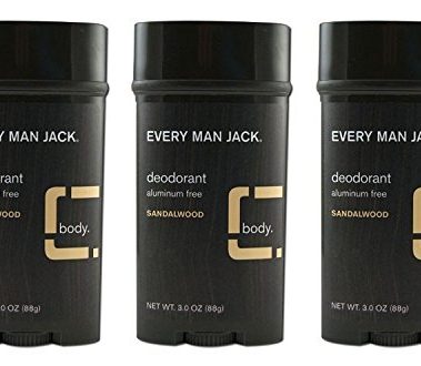 Every Man Jack Deodorant Stick Sandalwood 3 Ounce (Pack Of 3)