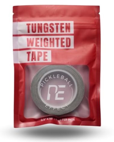 Pickleball Effect Weighted Tungsten Tape for Pickleball Paddles | Non-Toxic & Customizable Alternative of Lead Tape for Pickleball Paddles (1.5 Grams Per Inch)