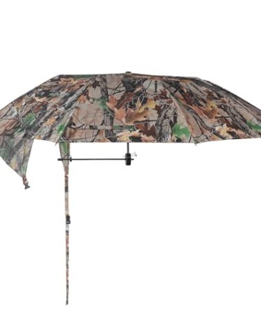 Kalkal Tree Stand Umbrella, 58" Wide Camo Hunting Umbrella for Tree Stand, Weather-Resistant Treestand Roof Quick Set, Portable Hunting Accessories