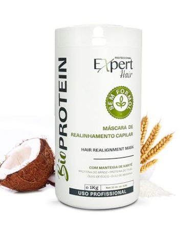 Bio Protein Botox Hair Treatment - Formaldehyde-Free Straightening, Anti-Frizz Keratin with Organic Keratin for Sleek Hair, 1kg