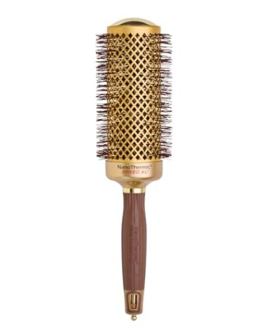 Olivia Garden NanoThermic Ceramic + Ion Speed XL Round Thermal Hair Brush - Not Electrical - Professional Blowout Brush for Normal to Thick Hair - 2 1/8"-Diameter Barrel - NTXL-54