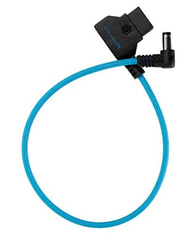 KONDOR BLUE | 15" D-Tap to DC Right Angle Straight Cable | Reverse Polarity Protection, Ultra-Durable, & Nylon Braided with Reinforced Connectors | Blue