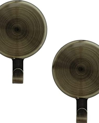 Haute Decor Attract Magnetic Wreath Hanger (Antique Brass) - Set of 2 Magnets - for 2 Metal Doors/Surfaces or 1 Single-Pane Glass Door/Window - Holds up to 10 lbs.