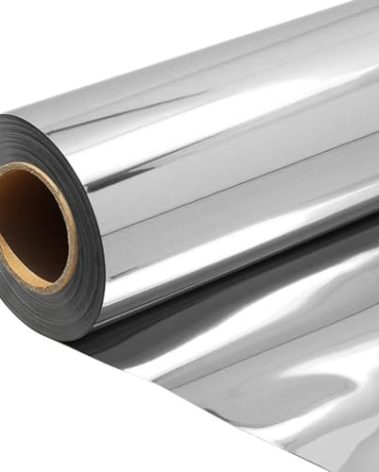 PerkHomy Colored Cellophane Wrap Roll 16" x 100' 3 Mil Thick Cellophane For Gift Basket Treats Goodie Wrapping Craft Flower Bouquet Plastic (Silver, 100ft (16in Width))