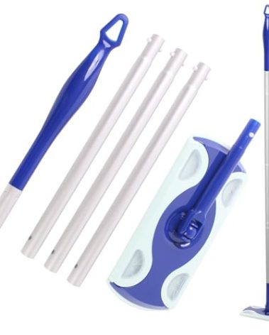 KEUYE Mop Handle Compatible with Swiffer, Detachable Extra Long Dry and Dust Mop Handle Fits Swiffer (Mopping Cloths Not Included)