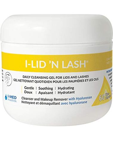 I-Med Pharma I-Lid 'N Lash | Daily Cleansing Gel for Lids and Lashes (60 Wipes) (I-Lid 'N Lash)