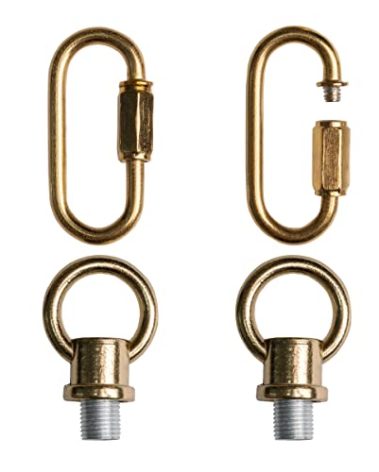 Haligate Brass Hook Rings for Light Fixture M10/M12 Available Pack of 2 with 2 Link Buckles