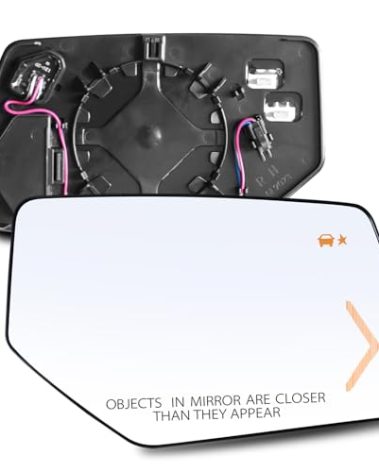 Passenger Right Side Mirror Glass - Compatible with Chevy & GMC Vehicles - 2015-2020 Tahoe, 2015-2020 Yukon, with Heated/Turn Signal Light/Blind Spot Detection, w/o Auto Dimmig, Replace# 22976556