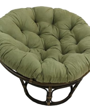 Blazing Needles Microsuede Papasan Cushion, 1 Count (Pack of 1), Sage Green