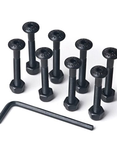 Loaded Boards Button Head Longboard Skateboard Hardware Bolt Pack w/Hex Tool (1.5 inch)