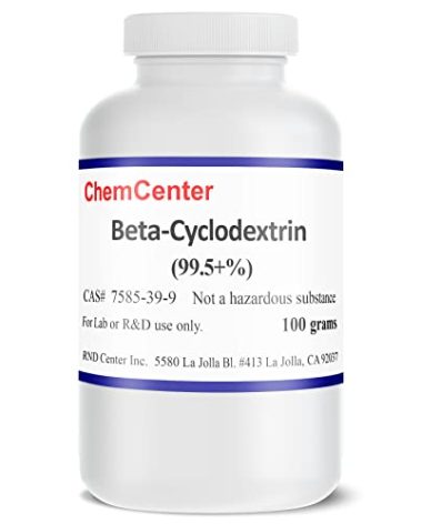ChemCenter Beta-Cyclodextrin, High Purity, Powder, 100 Grams (3.5 oz.)