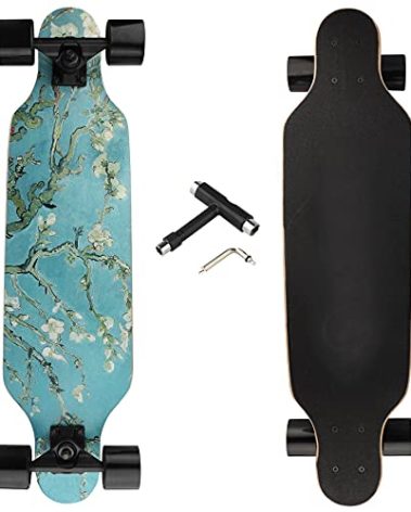 Longboard Skateboard Complete Cruiser, 31 inch Small Pro Longboards with T-Tool for Cruising, Carving, Freestyle and Downhill