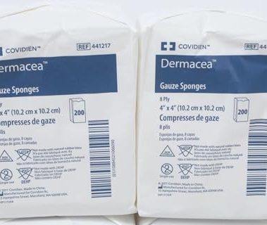 Covidien Dermacea 4 x 4 inch Gauze Sponge 8 Ply, Sterile (Pack of 100)