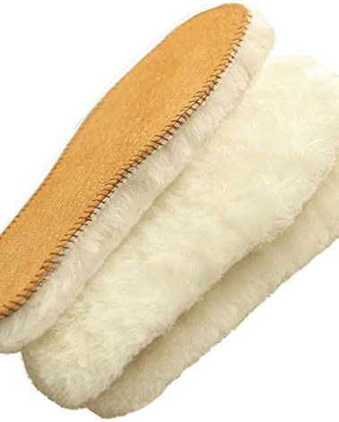 Australian Sheepskin Insoles,Thick and Warm Wool Insole,Women Men Replacement Insole (12 M US Men)