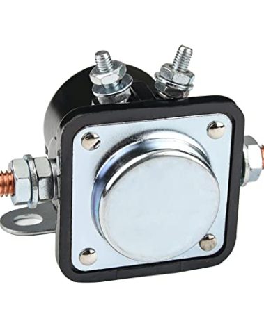 MaxLouder Starter Solenoid Relay 12V 4 Terminal Sw-3 Heavy Duty Fits Ford Jeep Lincoln Mercury Hot Rod Starter Relay Solenoid Switch
