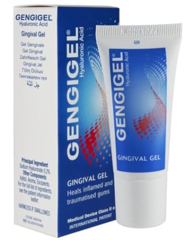 Gengigel Hyaluronic Acid Oral Gel for Mouth & Gum Discomfort (20ml), Soothes Irritation, Promotes Natural Healing & Protects Delicate Oral Tissue, No Paraben or SLS, Vegan & Kosher