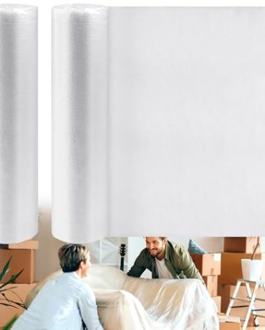 UNIFAMILY 79"x22 Yards Cushion Wrap Silk Film Waterproof, Upholstery Cushion Wrap Easily Install Foam into Cushion,Drop Packaging Film for Furniture Home Office Cover(1)